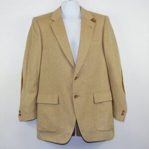 Shipley Camel Hair Sports Jacket Blazer Elbow Patches (42 R)